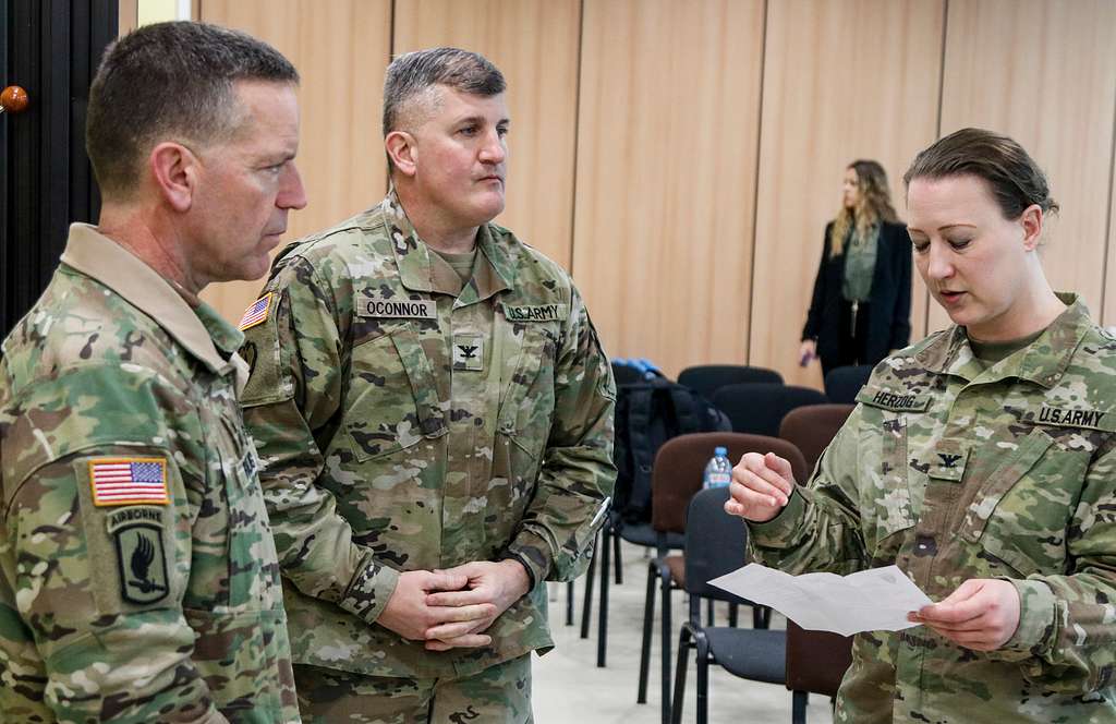 Col. Erica Herzog, right, commander of the 652nd Regional - NARA ...