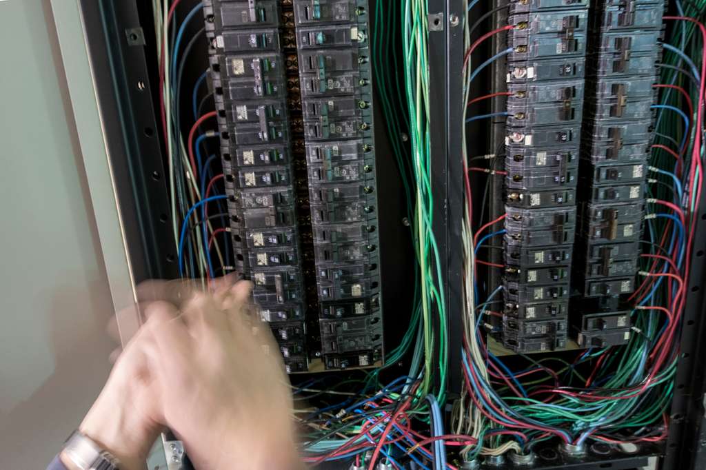 A server rack is disassembled to be removed as a room - PICRYL - Public ...