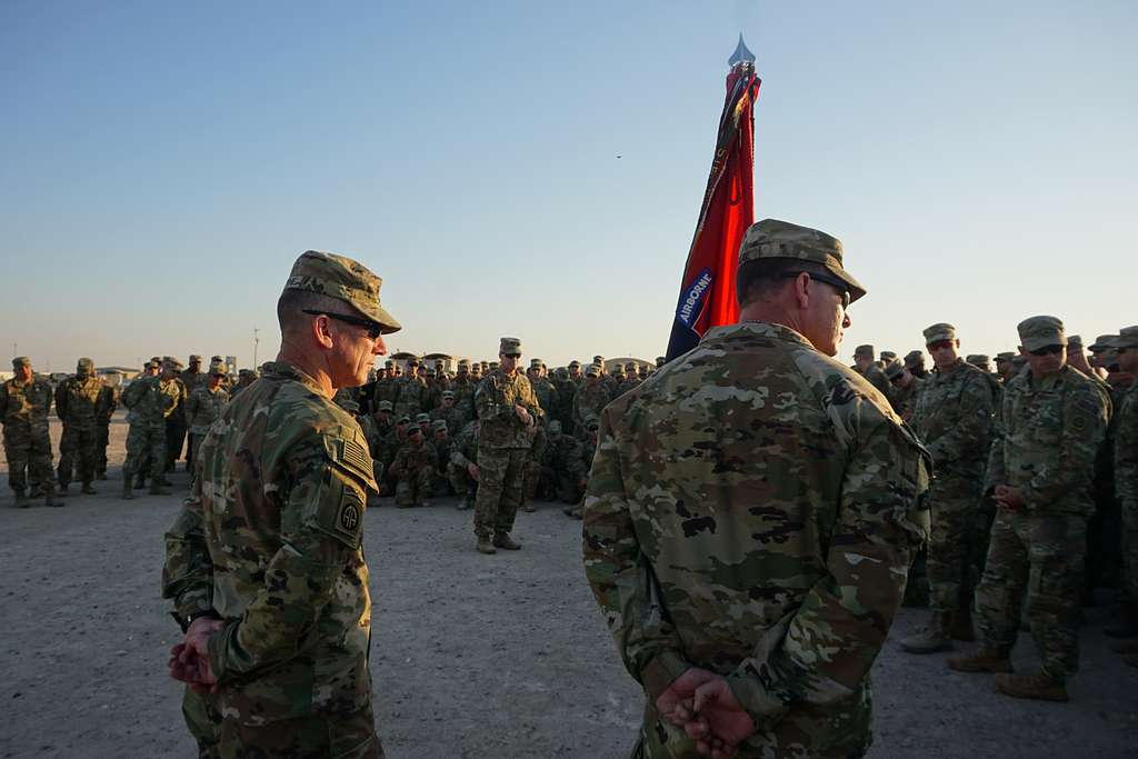 Maj. Gen. James Mingus and Command Sgt. Maj. Arthur - PICRYL Public ...