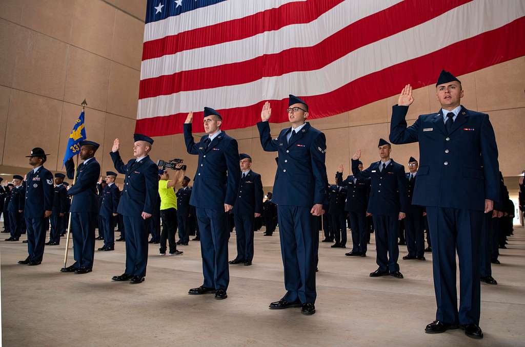 U.S. Air Force basic military training graduates recite - PICRYL Public ...