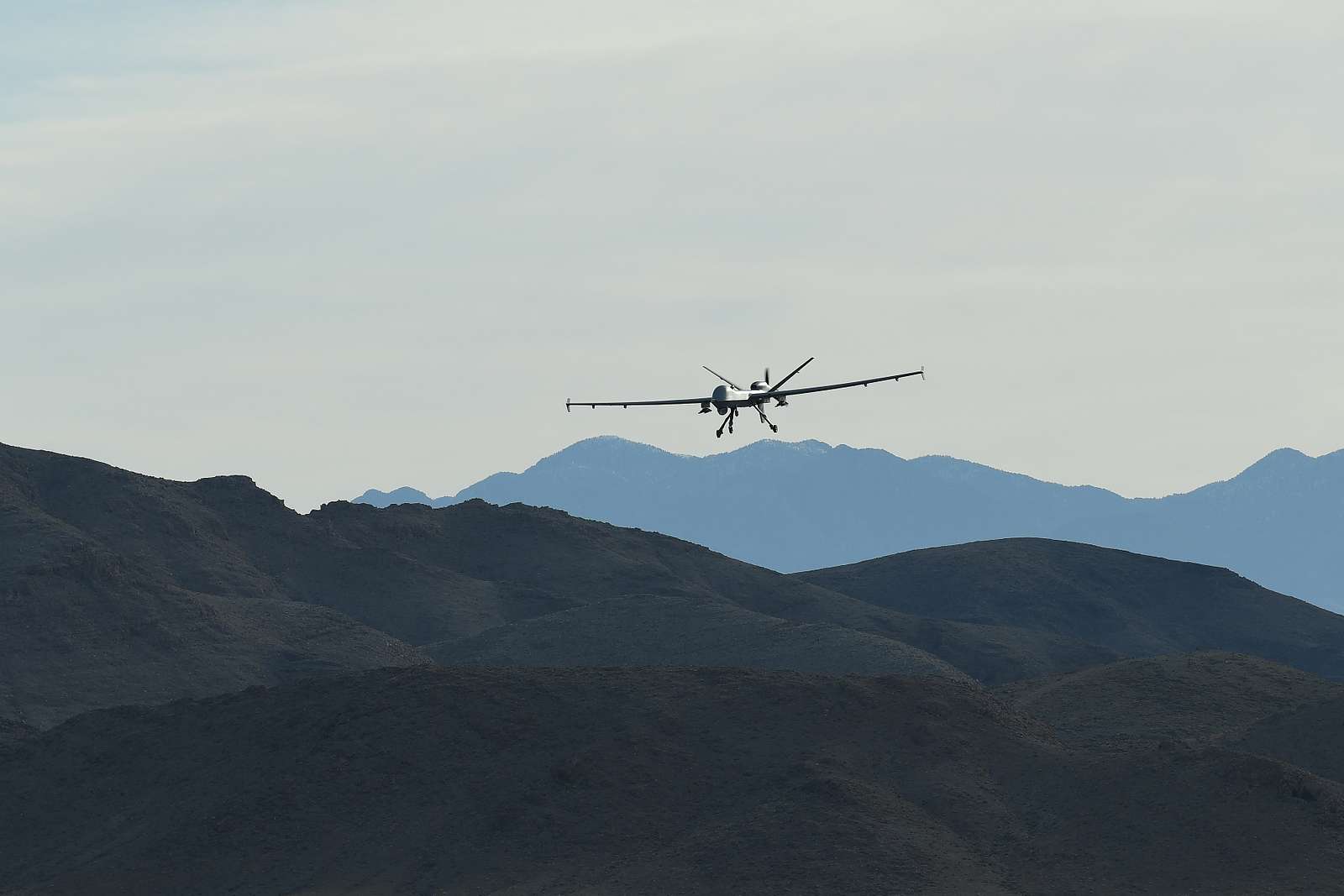 The MQ-9 Reaper flies a sunrise training mission over - NARA & DVIDS ...