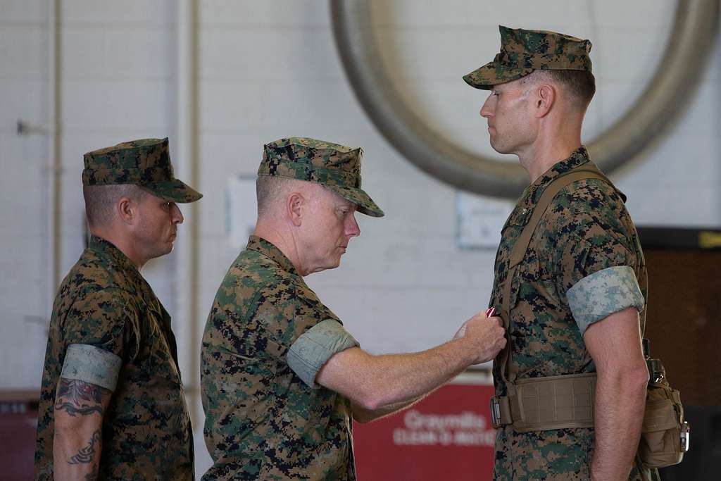 U.S. Marine Corps Lt. Col. Joseph Garaux is awarded - PICRYL Public ...