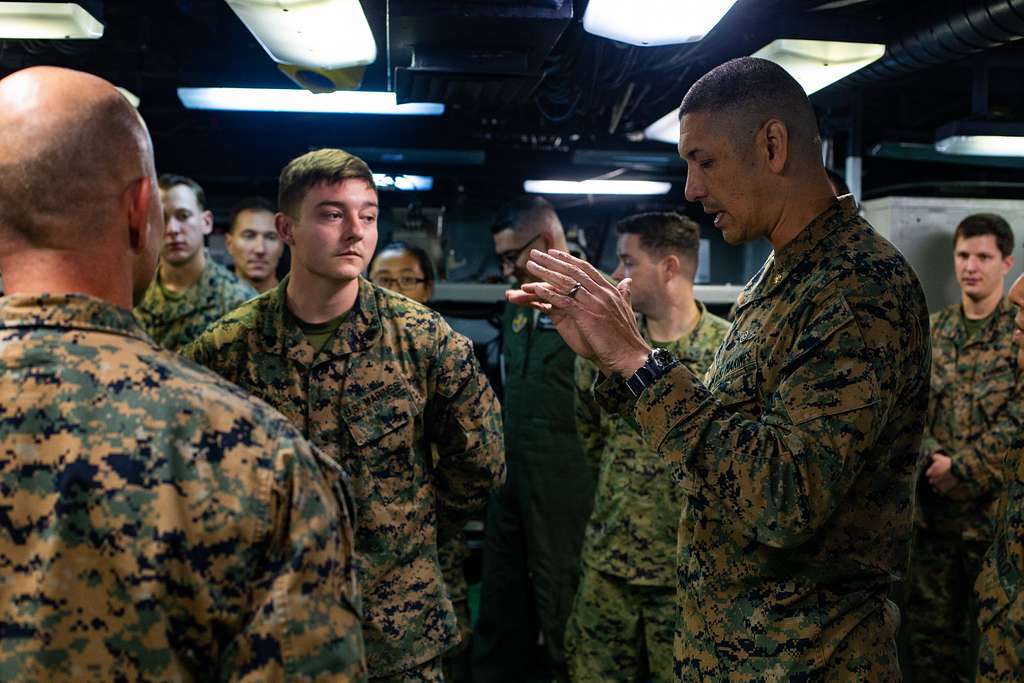 SAGAMI BAY (April 2, 2020) Maj. David Rubio, an S-2 - PICRYL - Public ...