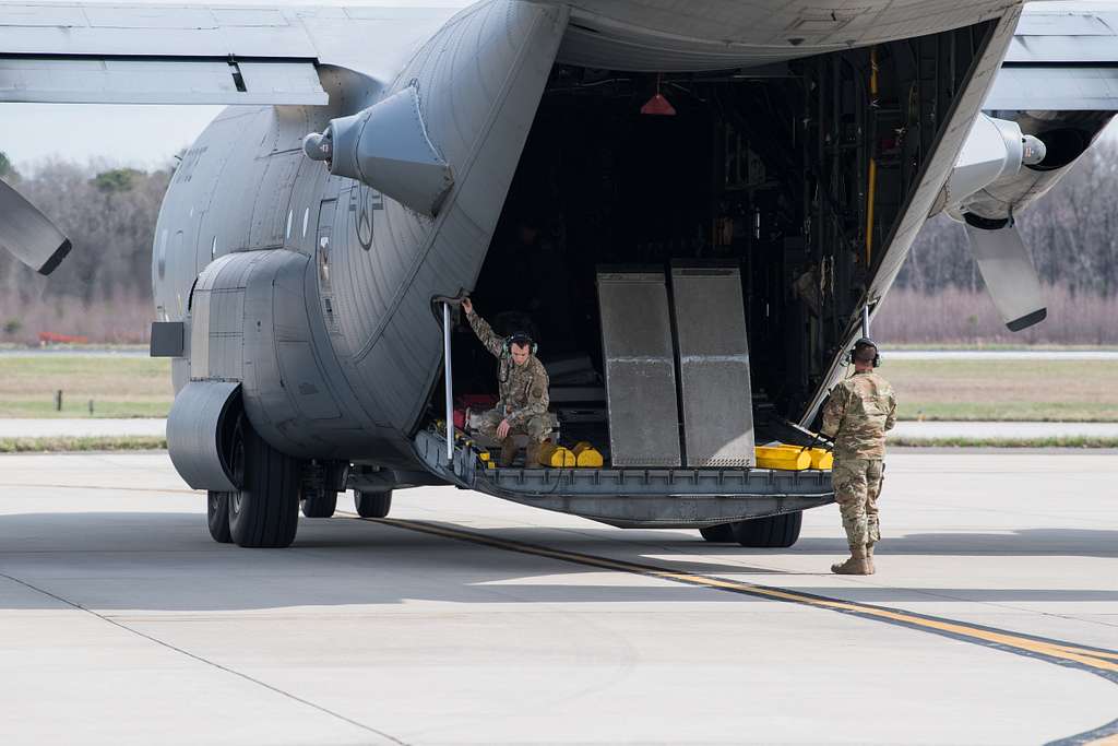 A U.S. Air Force Reserve C-130 Hercules with the 700th - PICRYL ...