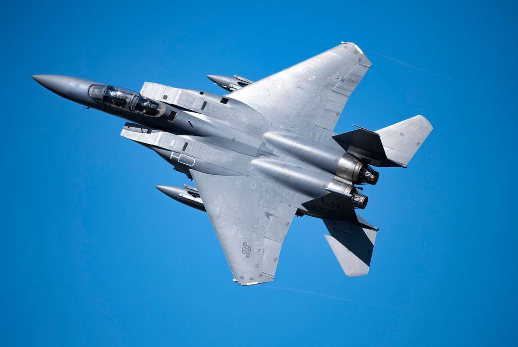 An F-15E Strike Eagle assigned to the 492nd Fighter - PICRYL Public ...