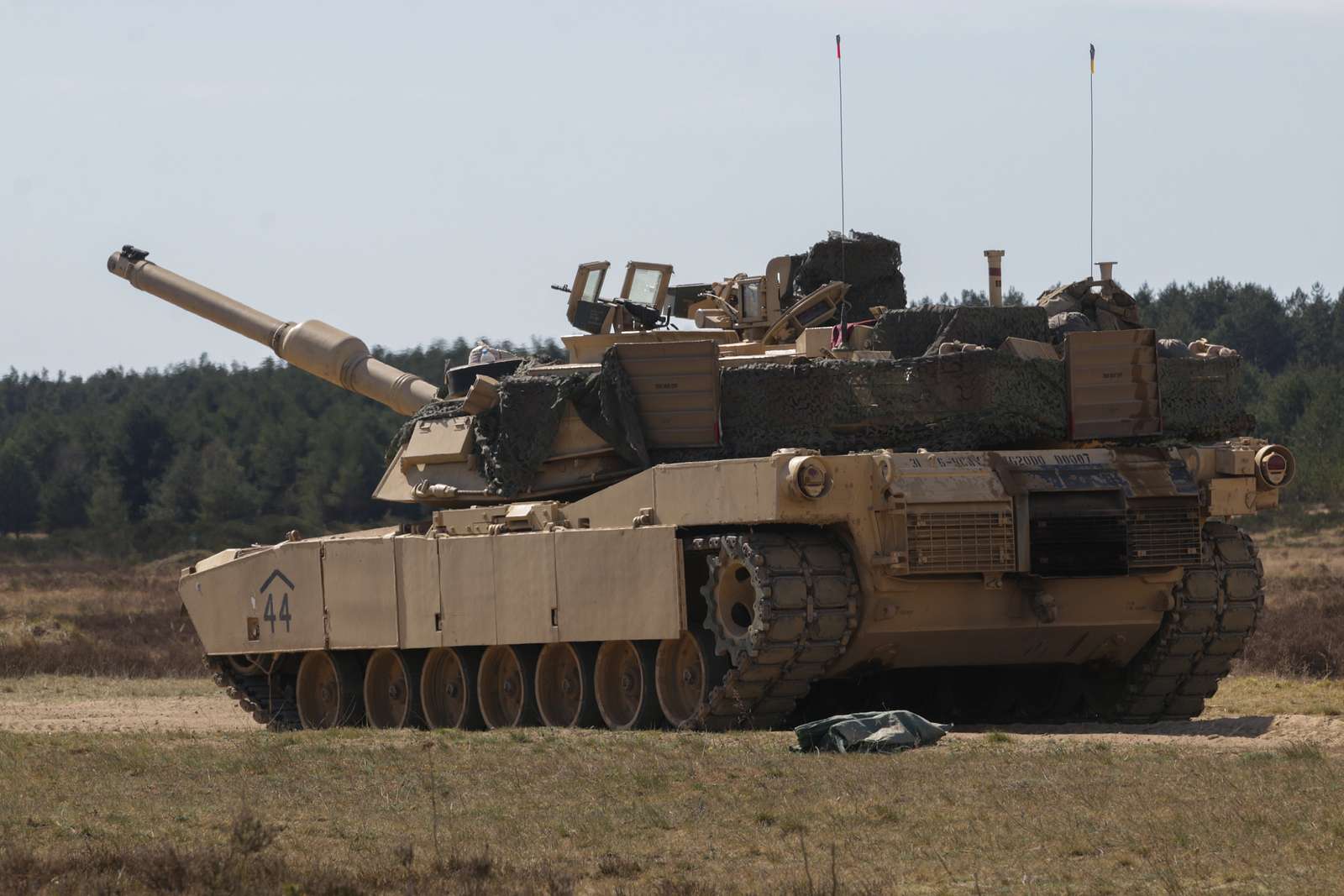 An M1A1 Abrams Main Battle Tank from 2nd Battalion, - NARA & DVIDS ...