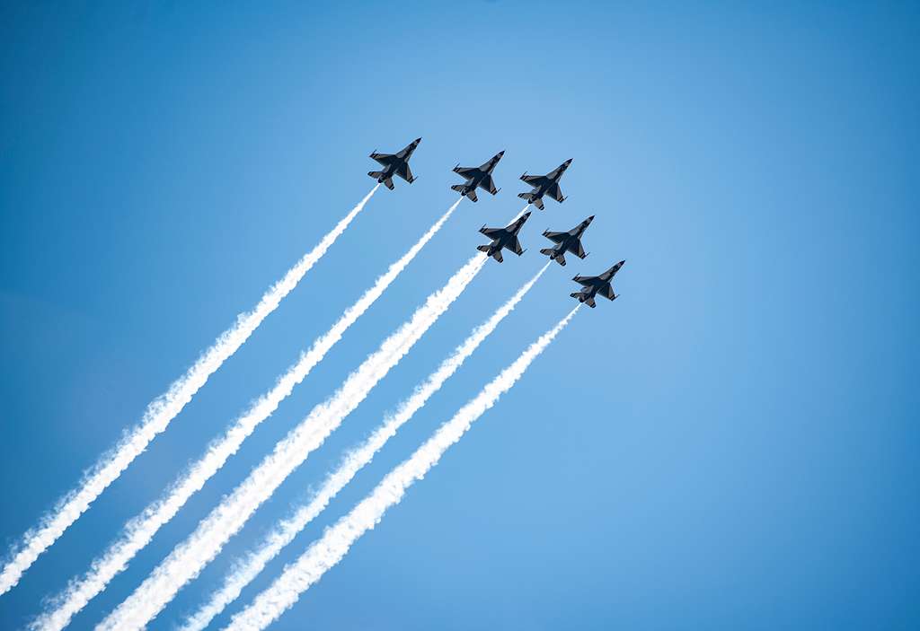 DVIDS - Images - Blue Angels and Thunderbirds joint flyover, New