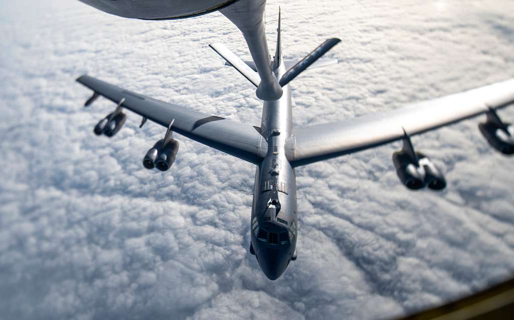 A U.S. Air Force B-52 Stratofortress Breaks Away From - NARA & DVIDS ...