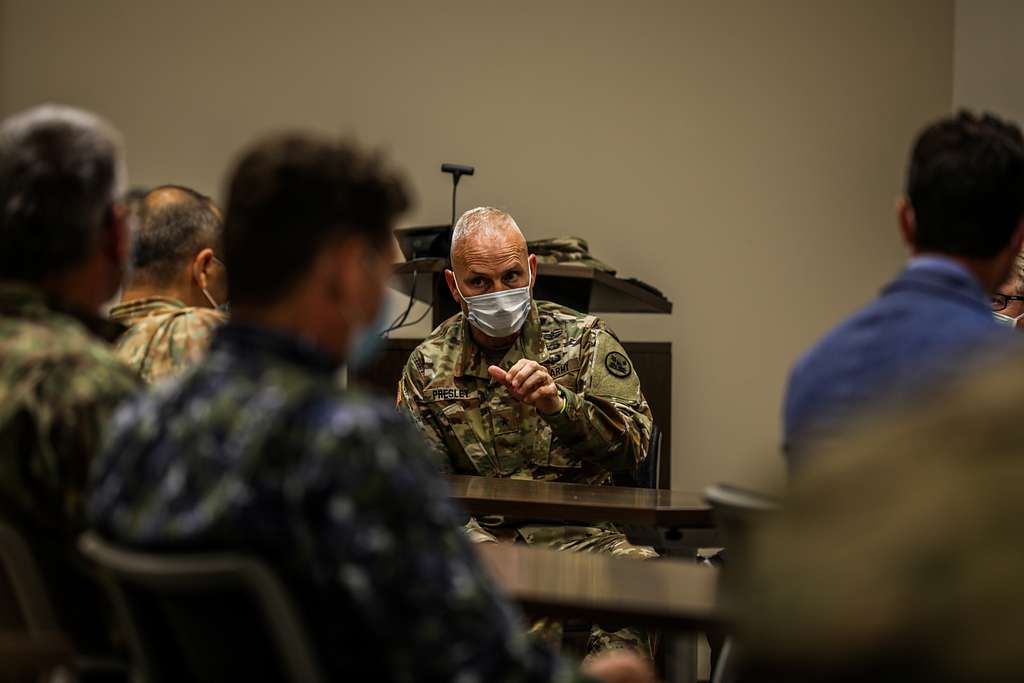 DVIDS - Images - Players from the Atlanta Falcons visit Soldiers in Romania  [Image 1 of 6]