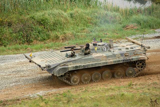 Polish troops in a Rosonak Armored Personnel Carrier - NARA & DVIDS ...