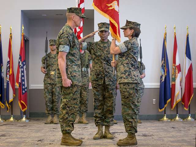 U.S. Marine Corps Lt. Col. Tegan Owen, is relieved - NARA & DVIDS ...