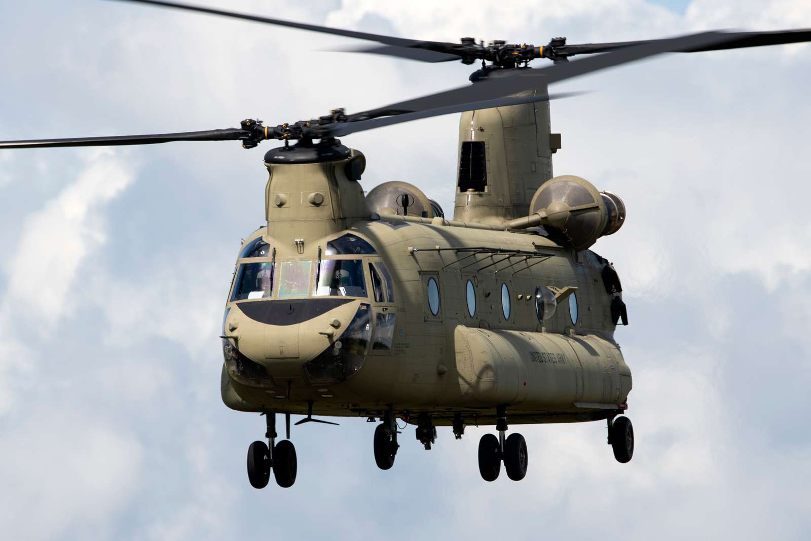 An Army CH-47 Chinook Helicopter Operated By Army Aviators - NARA ...