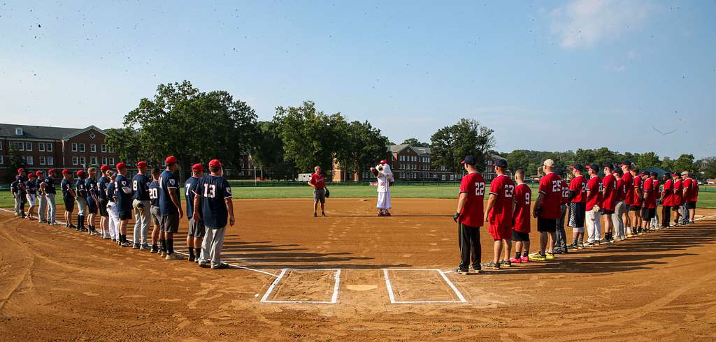 Screech, the Washington Nationals' mascot, offers Chief - PICRYL