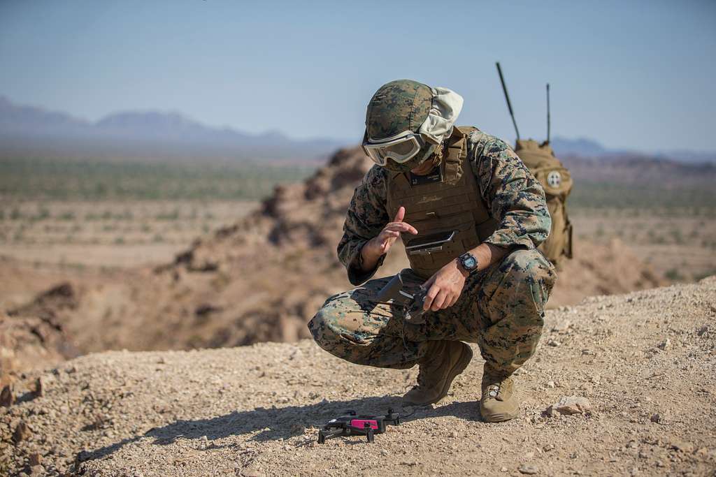 U.S. Marine Corps Sgt. Freddy Calderon, an unmanned - NARA & DVIDS ...