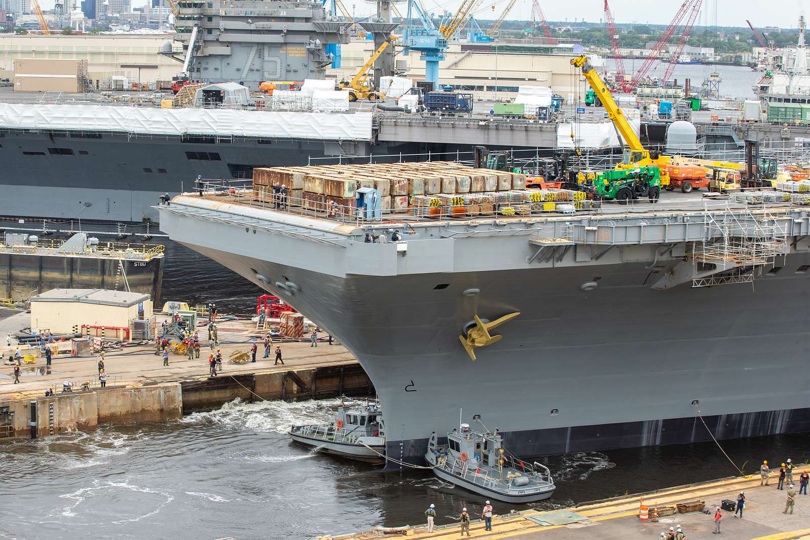 Norfolk Naval Shipyard Nnsy Undocked Uss George H W Nara Dvids