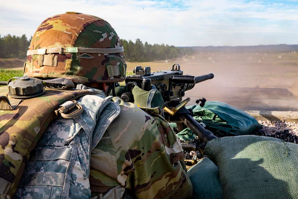 A U.S. Army Reserve Soldier fires an M2 .50 caliber - NARA & DVIDS ...