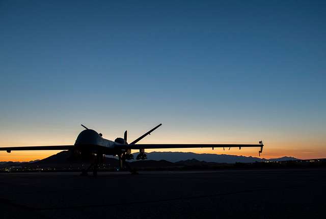 An MQ-9 Reaper armed with eight AGM-114 Hellfire missiles - NARA ...