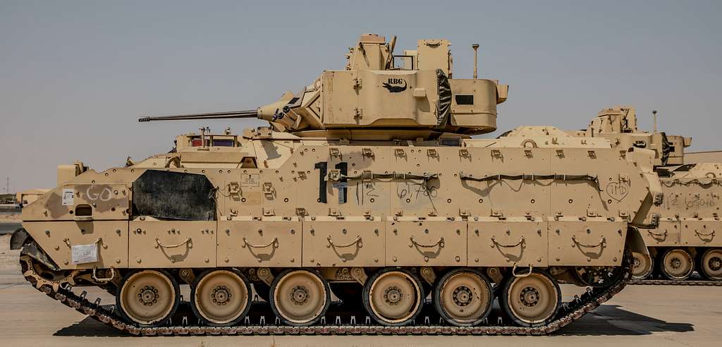 A M2 Bradley Infantry Fighting Vehicle, assigned to - NARA & DVIDS ...