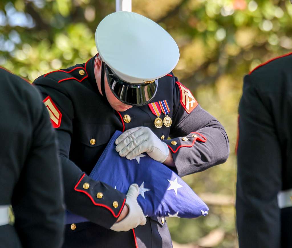 A Marine Corps Body Bearer, Bravo Company, Marine Barracks - NARA ...