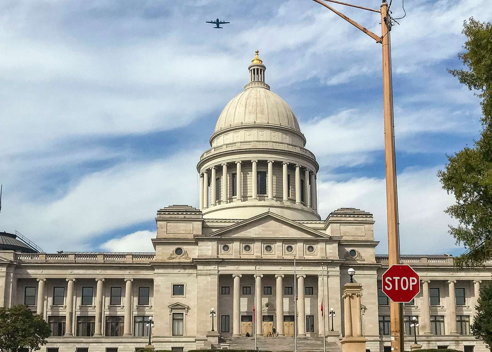 C-130s from Little Rock Air Force Base fly over the - U.S ...