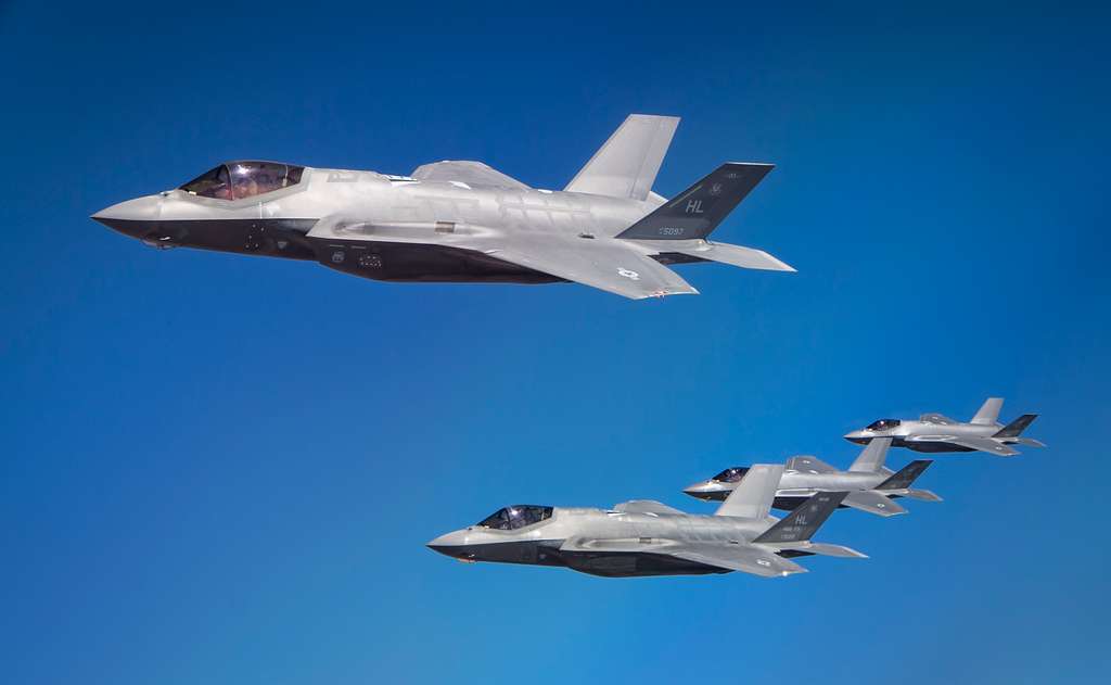 U.S. Air Force F-35A Lightning IIs and Israeli Air - NARA & DVIDS Public Domain Archive Public Domain Search