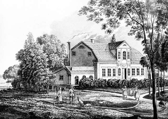 Boskulla herrgård tecknad av Hugo Hamilton - PICRYL - Public Domain ...