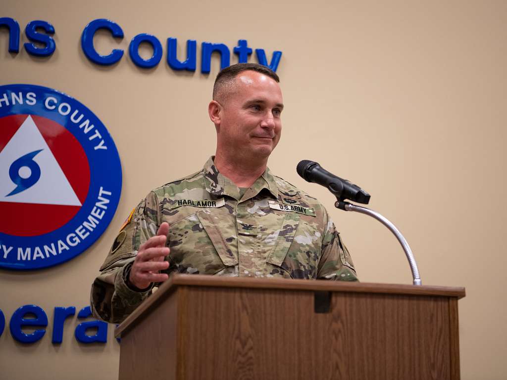 Col. Haramlor, Commander, 83rd Troop Command, gives - NARA & DVIDS ...