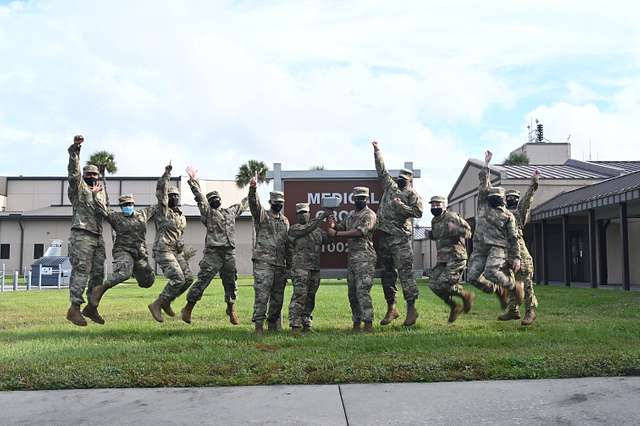 DVIDS - Images - 125th FW performs flyover at Jags game [Image 1 of 3]