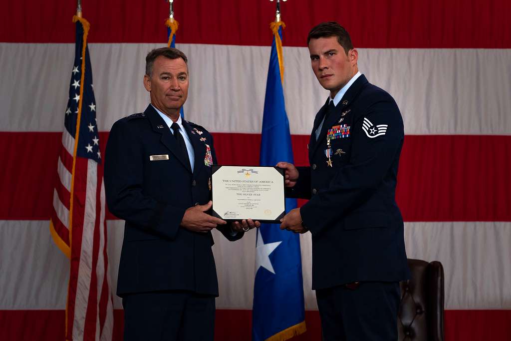 Award of Air Force Cross to Christopher G. Baradat, a War Memorial