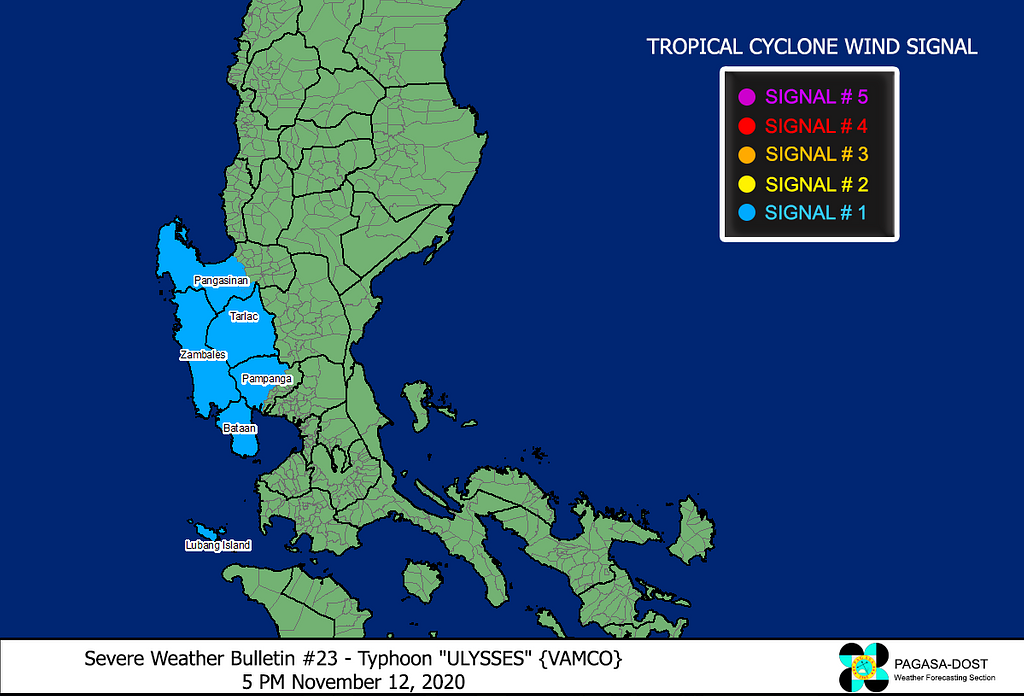 2020 PAGASA Ulysses TCWS levels - PICRYL Public Domain Search