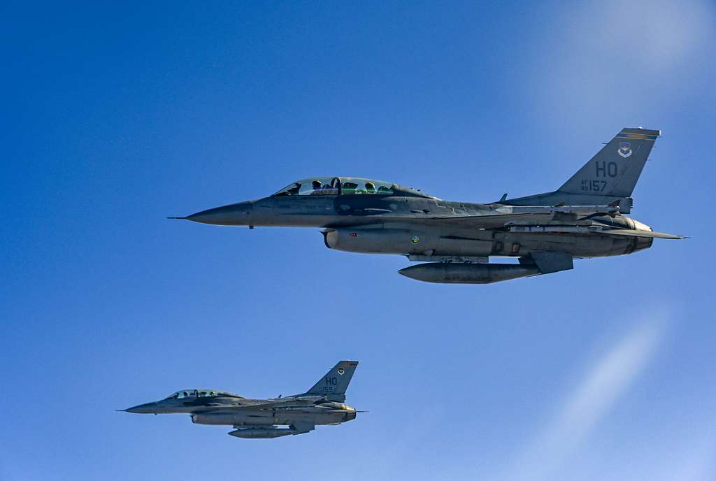 An F-16 Fighting Falcon from the 311th Fighter Squadron, - PICRYL ...