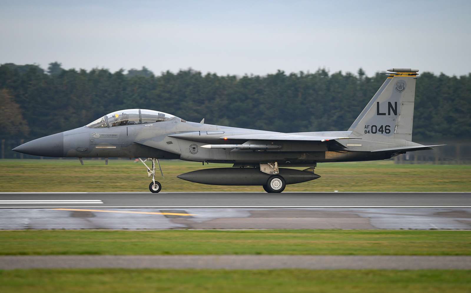 An F-15C Eagle assigned to the 493rd Fighter Squadron - NARA & DVIDS ...