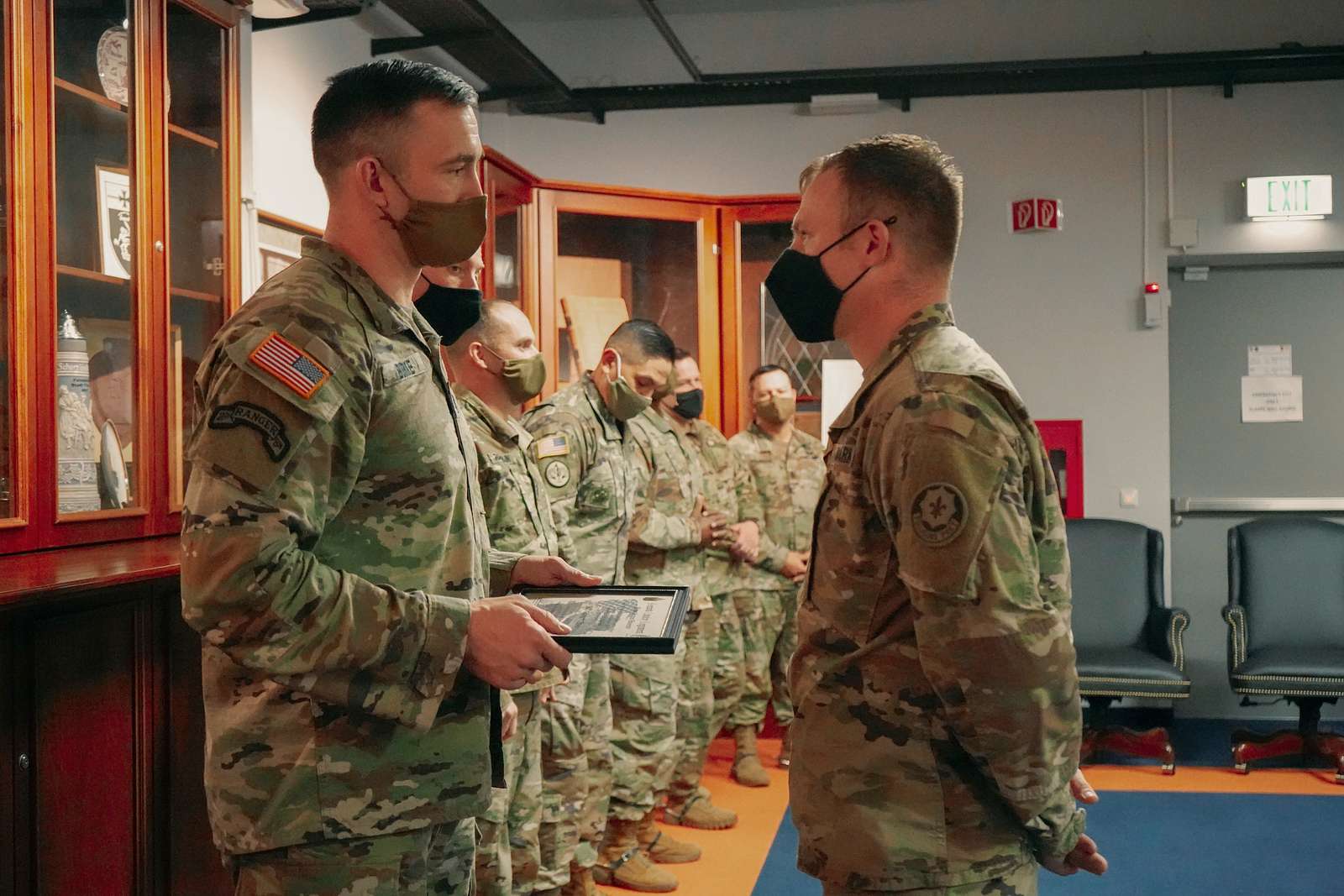 U.S. Army Command Sgt. Maj. Michael Burke (left) Of - NARA & DVIDS ...