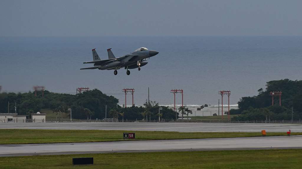 F-15C Eagles take off from Kadena Air Base, Japan, - PICRYL Public ...