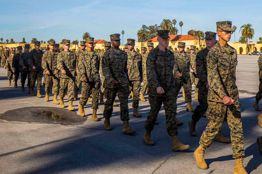 New Marines of Kilo Company, 3rd Recruit Training Battalion, PICRYL