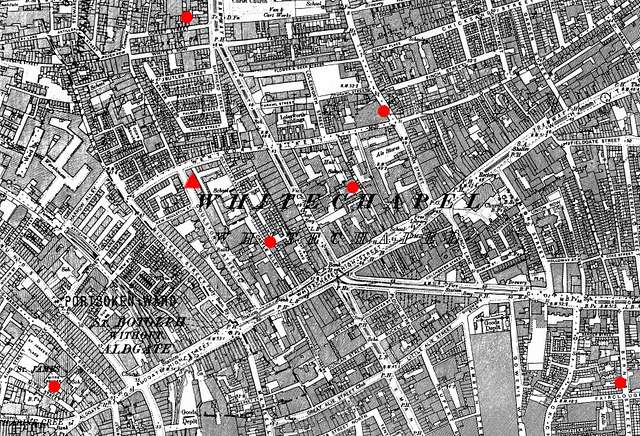 jack the ripper victims map