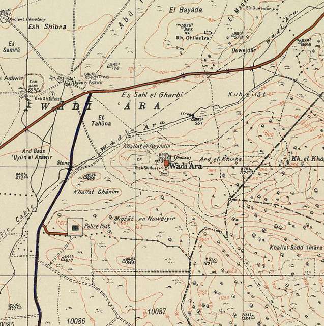 Historical map series for the area of Wadi Ara, Haifa (1940s) - PICRYL ...