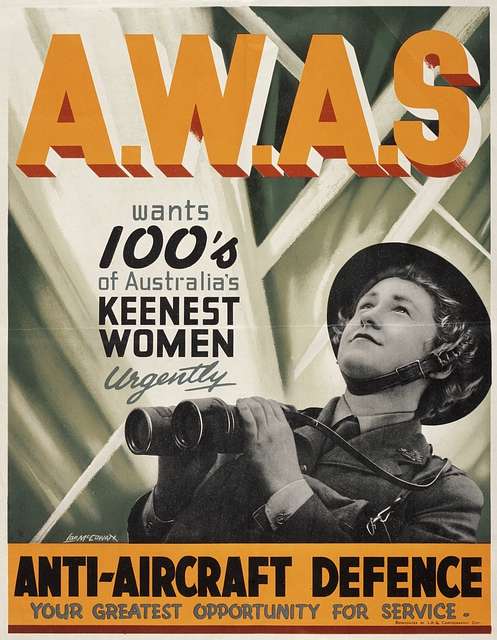 AWAS - poster - Australia in World War Two - PICRYL - Public Domain ...