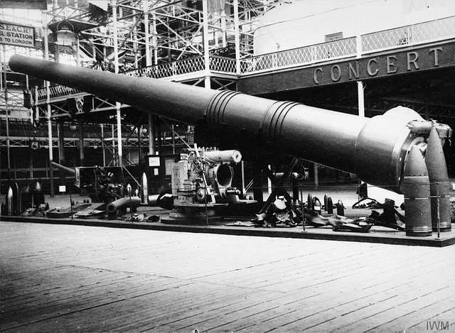 80 cm Gun Shell, Inside the Imperial War Museum in London, …