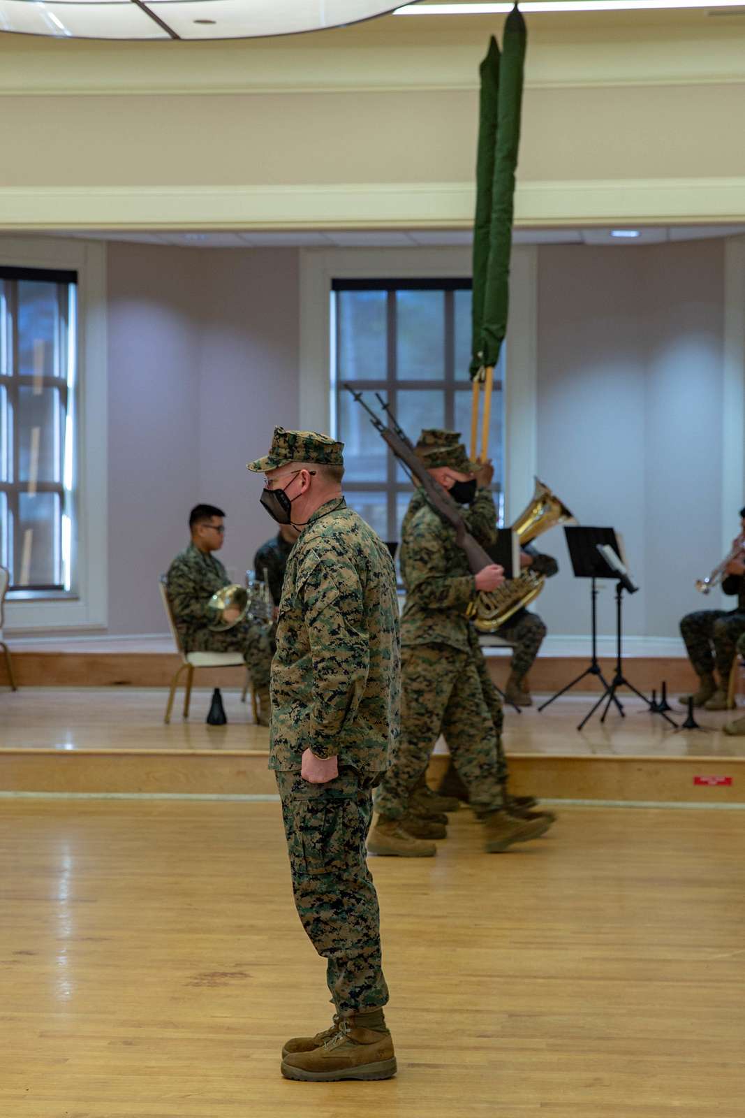 Capt. Jamika Bryant, Commander of headquarters and headquarters company,  335th Signal Command (Theater), returns from an M16 rifle qualification  range at Joint Base McGuire-Dix-Lakehurst, New Jersey. Lightning Strike 18  is the two-week