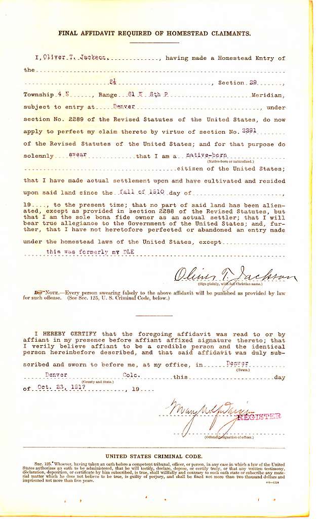 Oliver jackson final affidavit, Affidavit Image: PICRYL - Public Domain ...