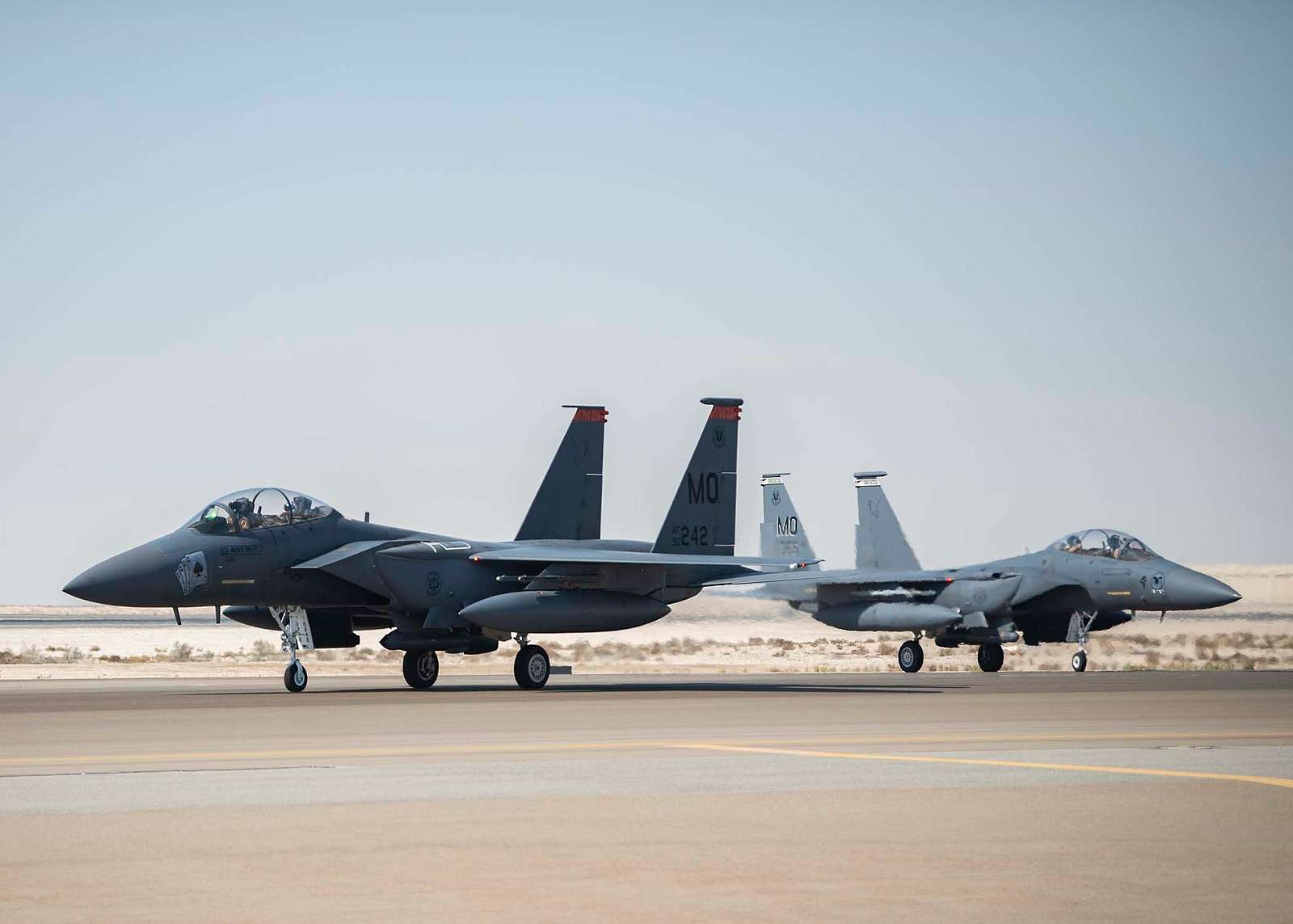 Two U S Air Force F E Strike Eagles Assigned To Nara Dvids Public Domain Archive Public