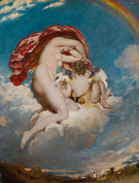Image of Representation of Cupid, or Amour, servant of Venus, as a by  French School, (19th century)