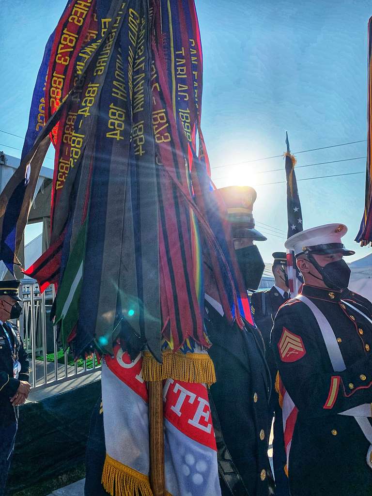 Super Bowl 50, Members of the Joint Armed Services Color Gu…