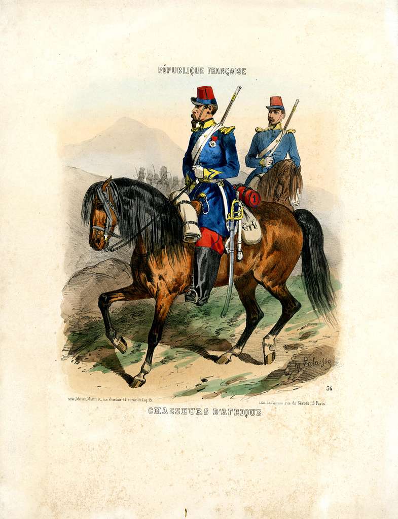 Chasseurs dAfrique (BM 1925,0409.35) - PICRYL - Public Domain Media Search  Engine Public Domain Search