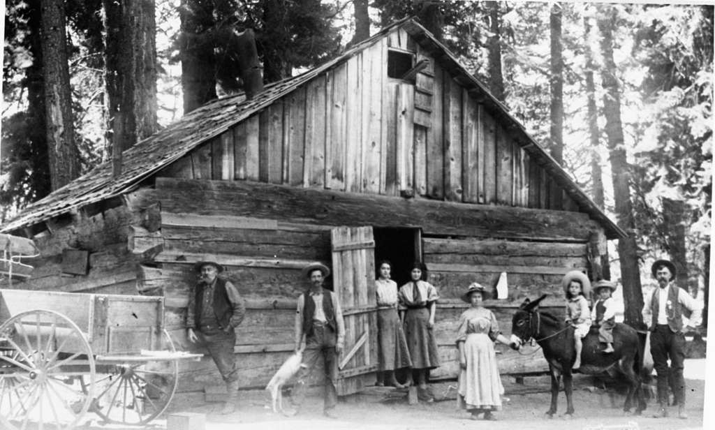 Ranger Stations, First Grant Ranger Station (Gamlin Cabin), Ranger Lew ...