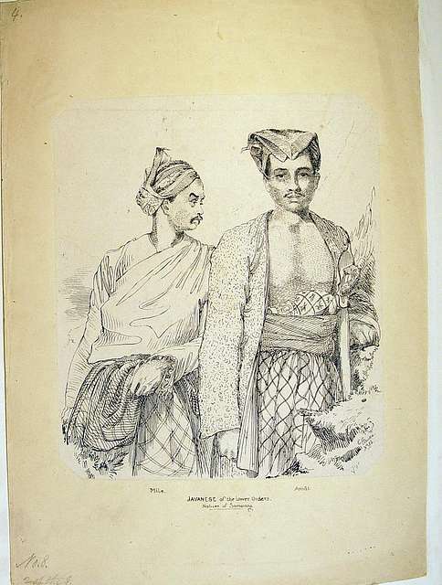 Mile. Amat. Javanese of the lower Orders. Natives of Samarang. (BM ...