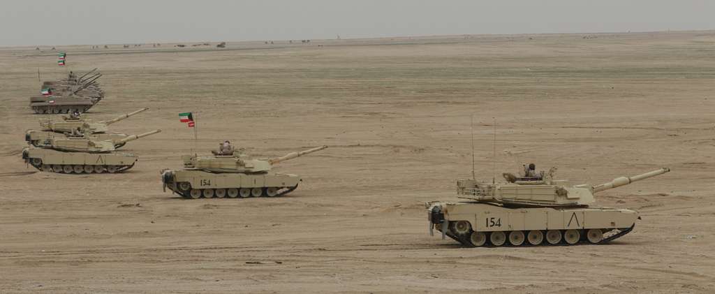 Kuwait Land Forces tanks, from 6th Mechanized Brigade, - PICRYL ...