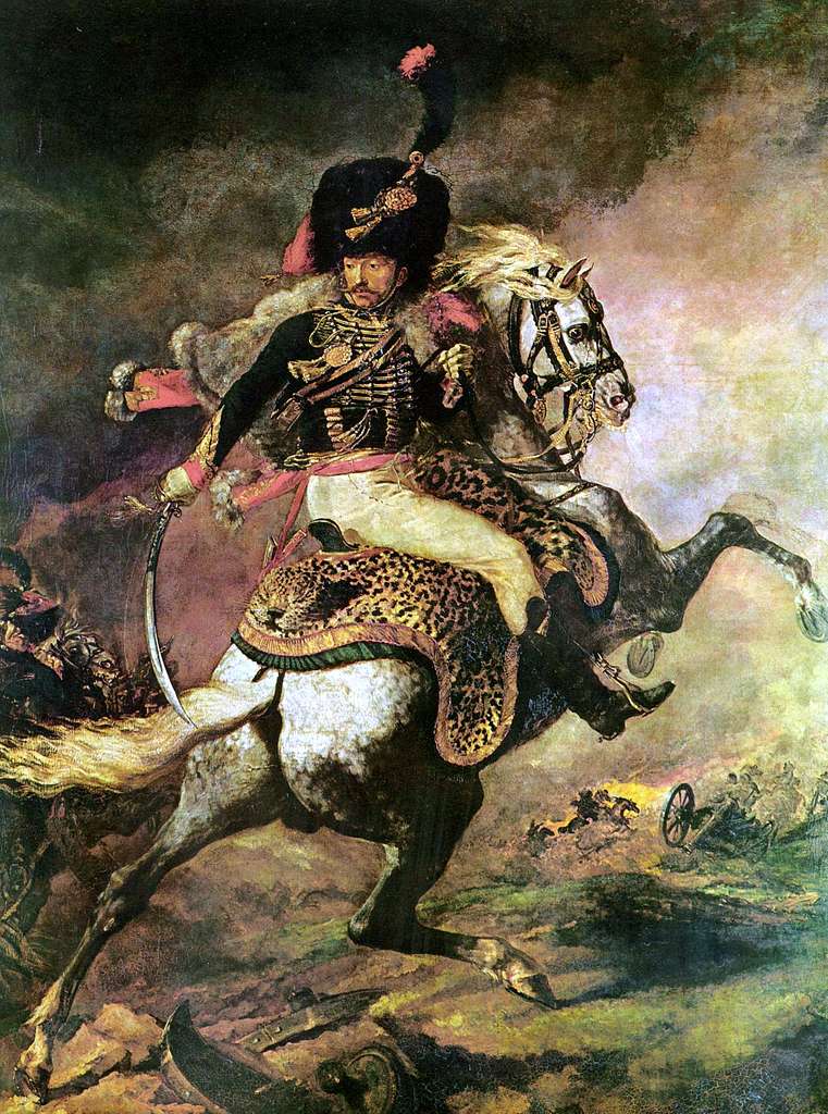 9 An officer of the imperial horse guards charging gericault