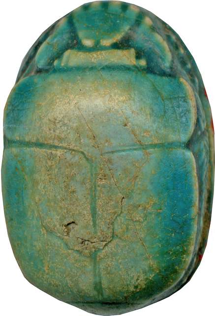 Egyptian - Scarab with Crowns and Cobras Design - Walters 4233 - Back ...